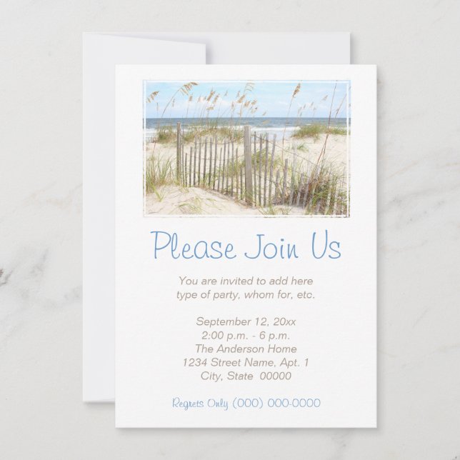 Beach Invitation (Front)