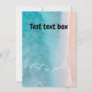 Beach invite text