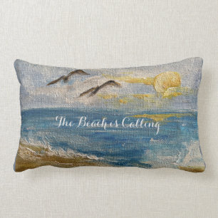 Beach is Calling Lumbar pillow