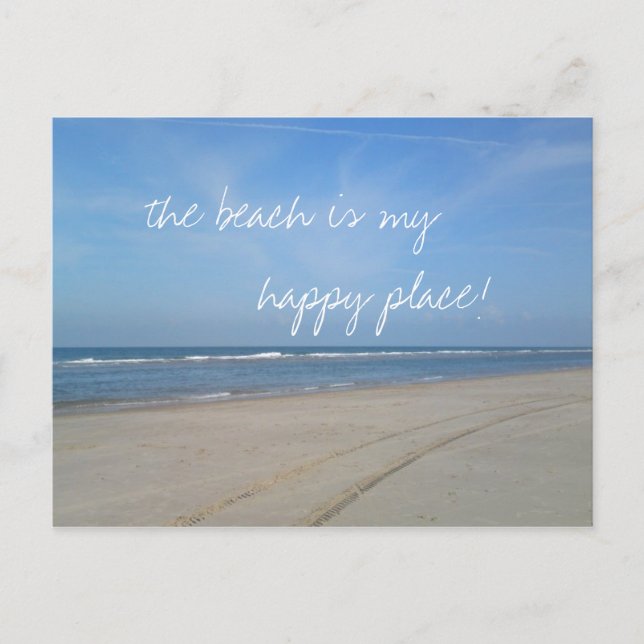 Beach is my Happy Place Postcards (Front)