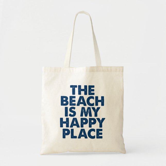 Beach Is My Happy Place Tote (Front)