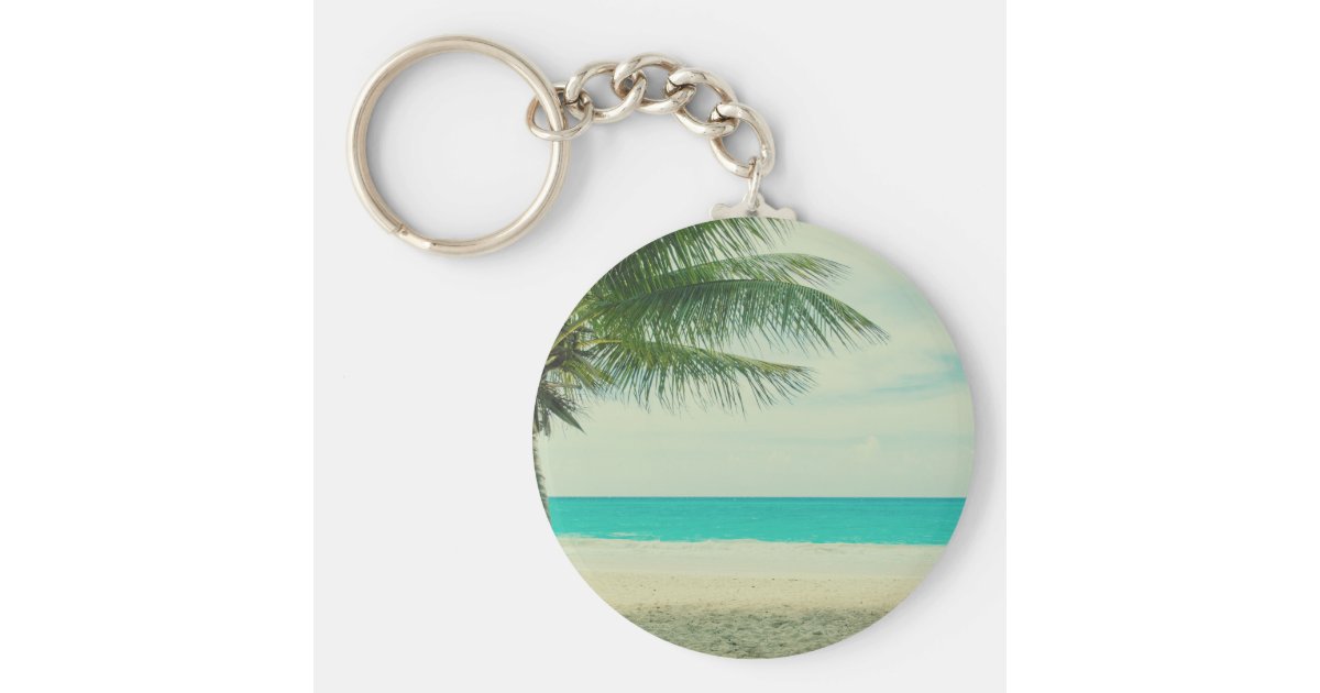 Beach Keychain | Zazzle