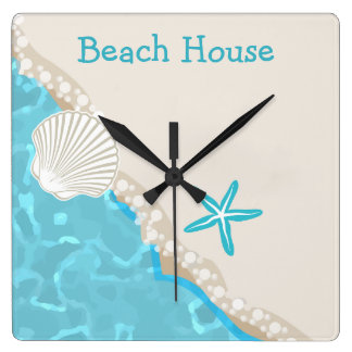 Beach Themed Wall Clocks | Zazzle - Beach Kitchen Clocks