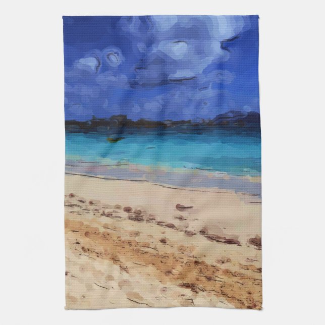 Beach  kitchen towel (Vertical)