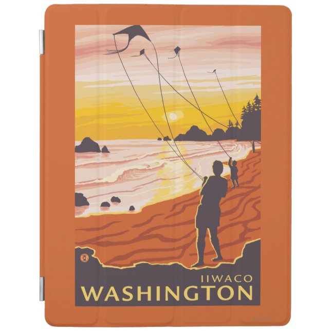 Beach & Kites - Ilwaco, Washington iPad Smart Cover (Front)