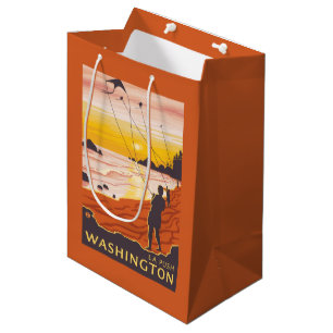 Beach & Kites - La Push, Washington Medium Gift Bag