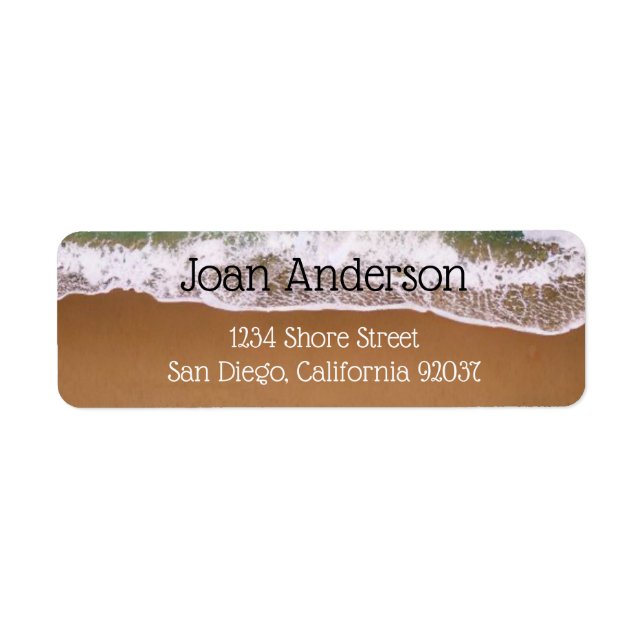 Beach Label (Front)