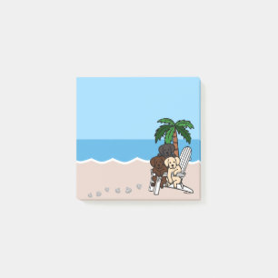 Beach Labradors Deck Chair Post-it Notes