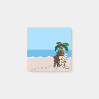 Beach Labradors Deck Chair Post-it Notes
