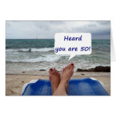 BEACH LADY SAYS HEARD YOU ARE 50! (Front Horizontal)