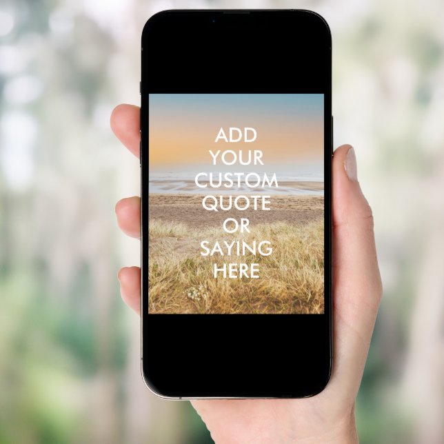 Beach Landscape Personalized Quote Poster (Front Digital)