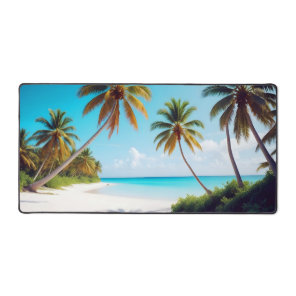 Beach Landscape Tropical Island Relaxing Tranquil  Desk Mat