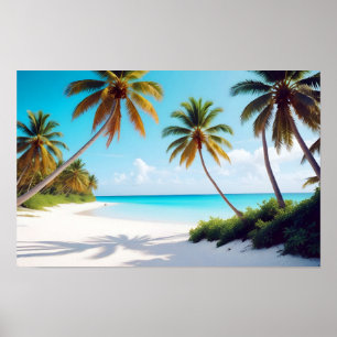 Beach Landscape Tropical Island Relaxing Tranquil Poster