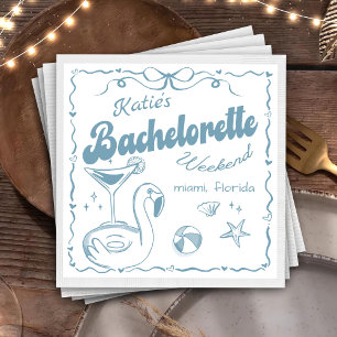 Beach Last Toast Bachelorette Party Napkins