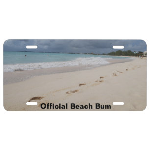 Beach License Plate