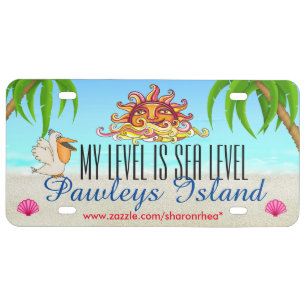 Beach License Tag - SRF License Plate