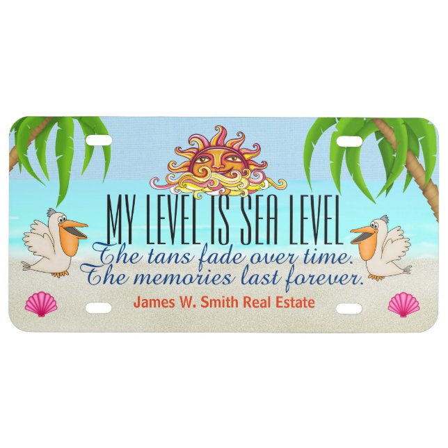 Beach License Tag - SRF Plate (Front)