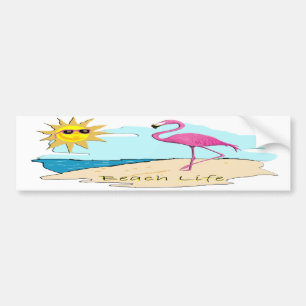 Beach Life Bumper Sticker