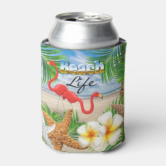 Beach Life Can Cooler (Can Front)