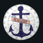 Beach Life Dartboard<br><div class="desc">Life at the beach is better.</div>
