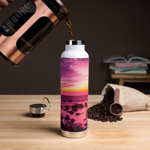 Beach Life Design Water Bottle