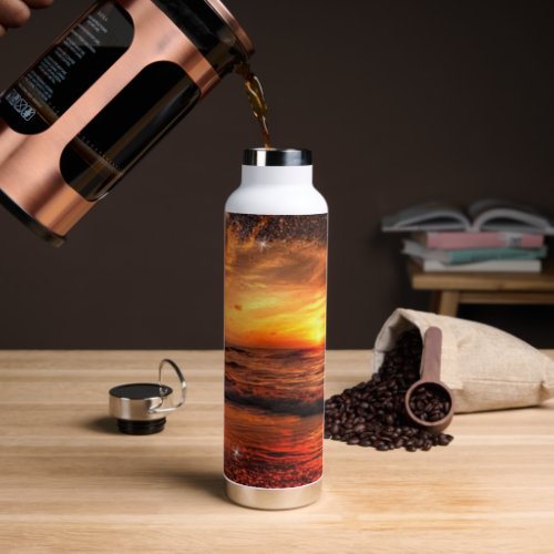 Beach Life Design Water Bottle