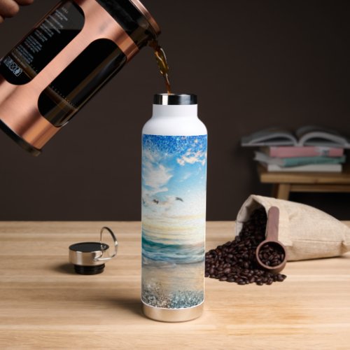 Beach Life Design Water Bottle