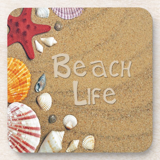 Beach Life Drink Coaster (Front)