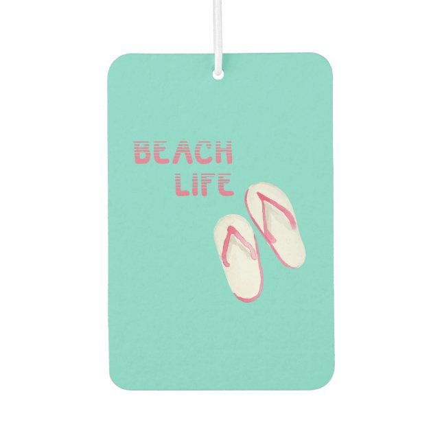 Beach Life Flip Flops Air Freshener (Front)