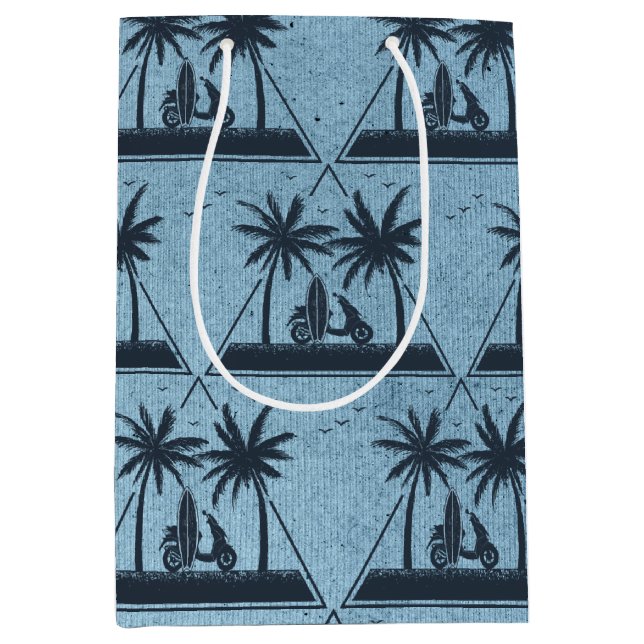 Beach Life Geometric Medium Gift Bag (Front)
