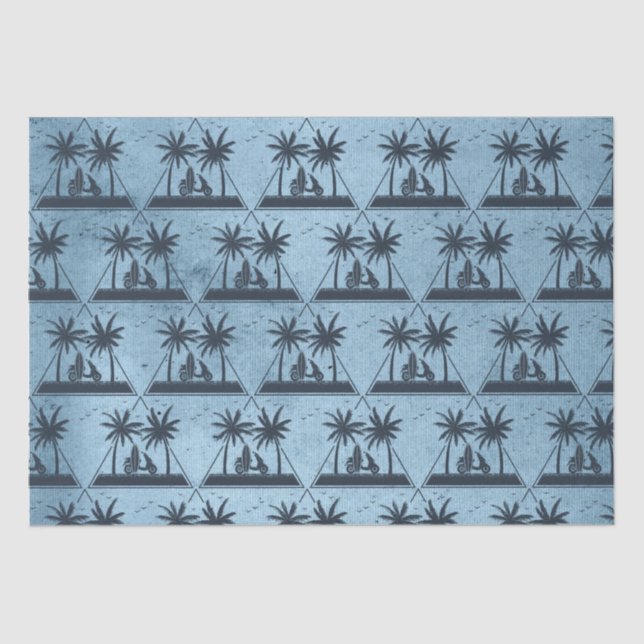 Beach Life Geometric Tissue Paper (Front)