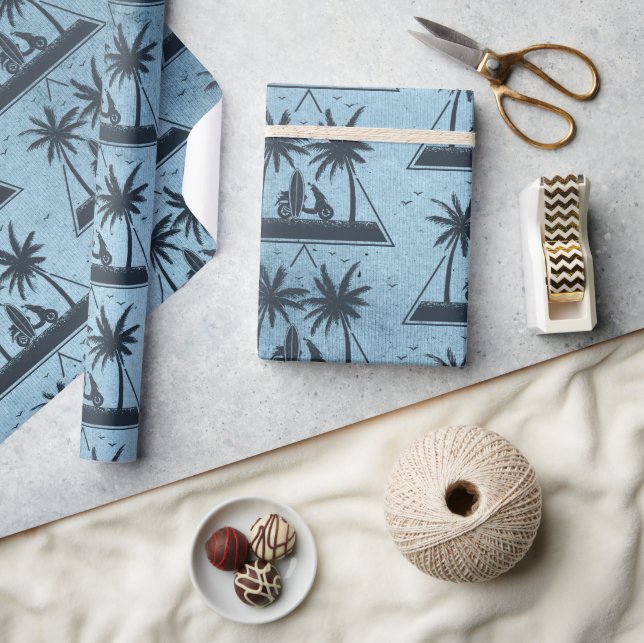 Beach Life Geometric Wrapping Paper (Crafts)