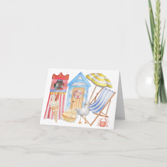 Beach Life Greeting Card (Front)