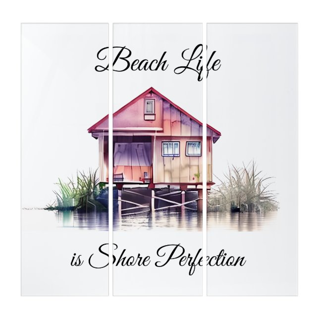 Beach Life is Shore Perfection Triptych (Front)