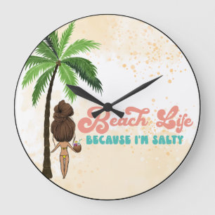 Beach Life Large Clock