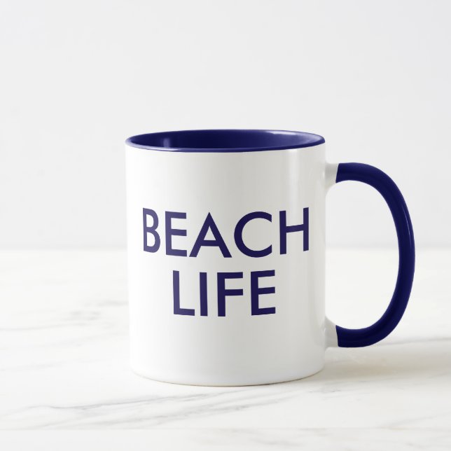 Beach Life Lifeguard Gift Mug (Right)