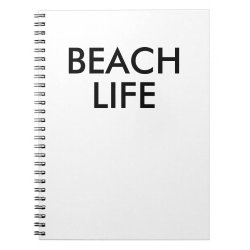 Beach Life Lifeguard Gift Notebook