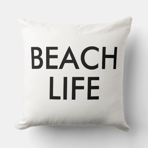 Beach Life Lifeguard Gift Throw Pillow