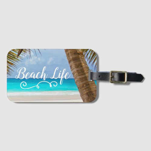 Beach Life Luggage Tag