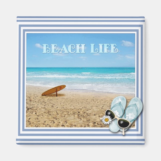 Beach Life Magnet (Front)