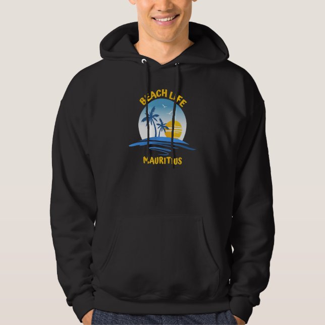 Beach Life Mauritius Hoodie (Front)