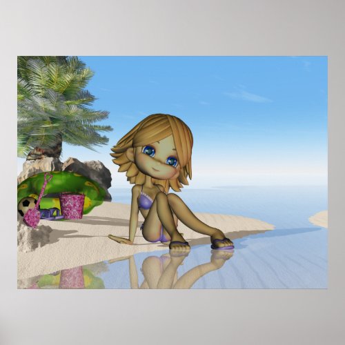 Beach life moonies little cutie pie collection poster