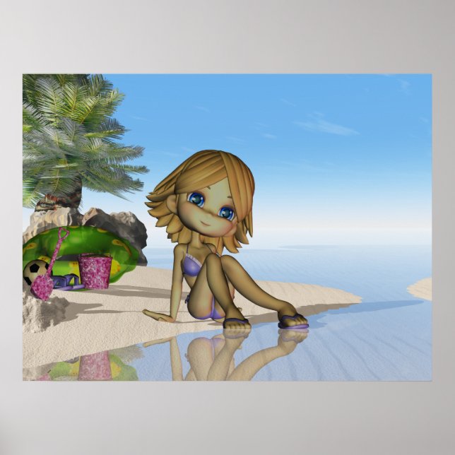Beach life, moonies little cutie pie collection poster (Front)