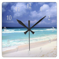 Beach Life Ocean View Clock