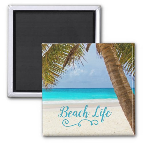 Beach Life Palm Tree Magnet