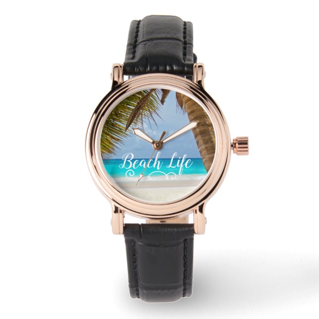 Beach Life Palm Tree Watch (Front)