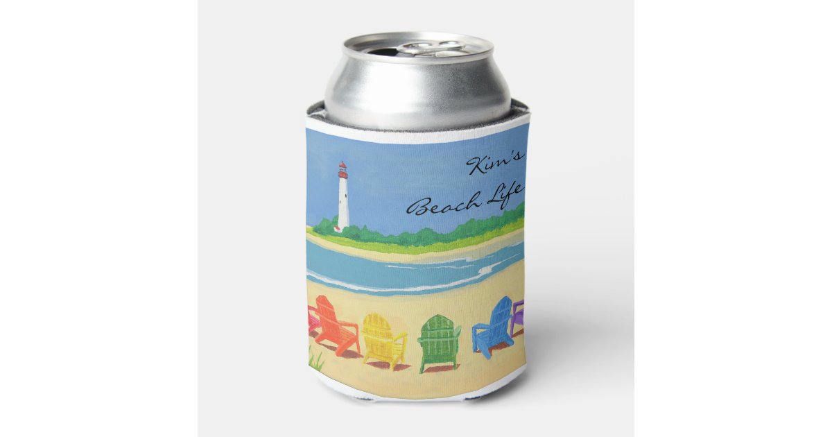Cozy Cabin Personalized Slim Can Cooler