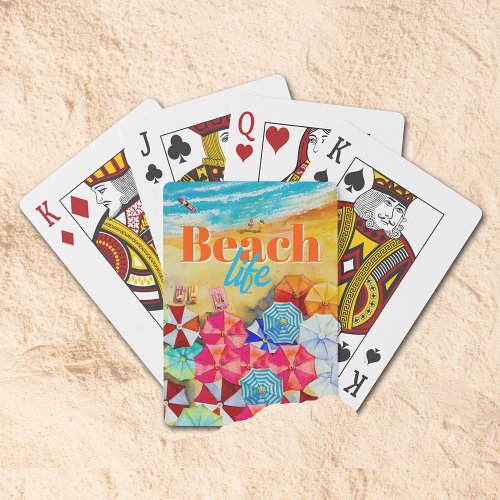 Beach Life  Poker Cards