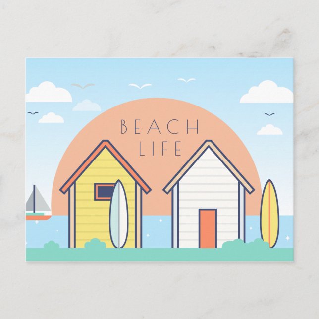 Beach Life Postcard (Front)