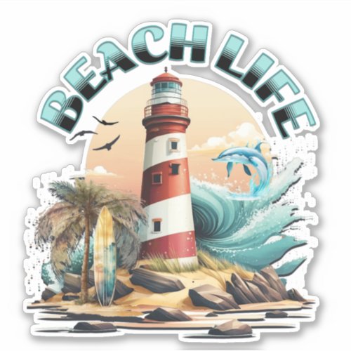 Beach Life Sticker